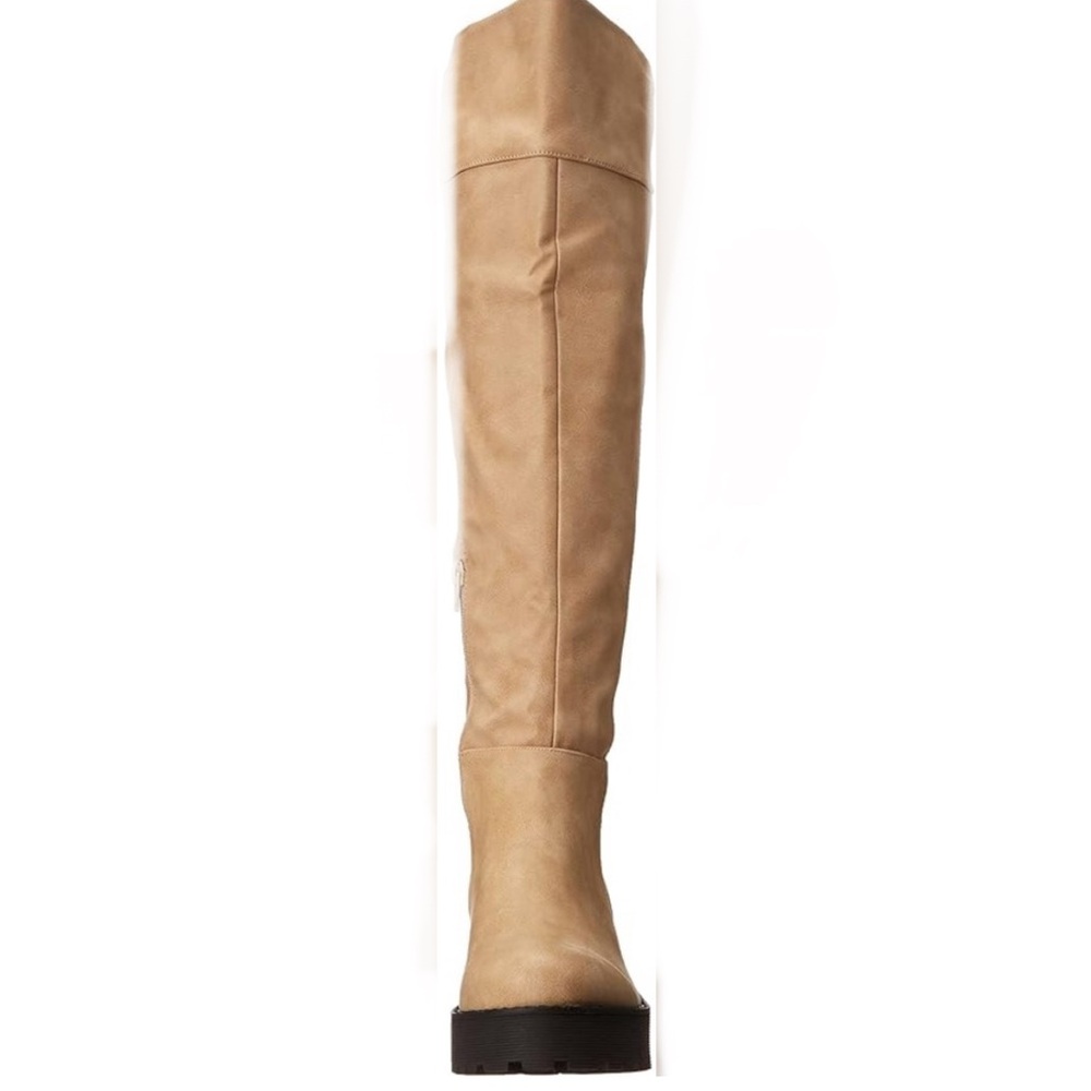 Dirty Laundry Women Tan Manifest Over the Knee Lug Sole Chunky Heel Boot Size 11 - Picture 2 of 11